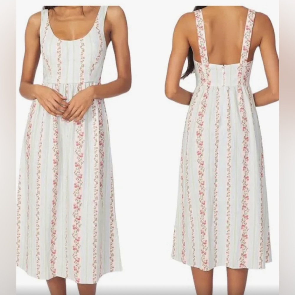 WeWoreWhat linen dress in gorgeous Victorian floral print. Wore once.